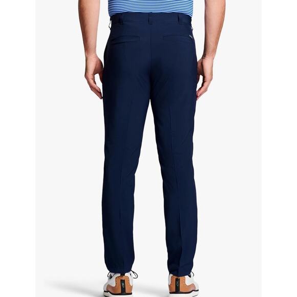 IZOD Golf Swingflex Straight-fit Flat-Front Pants | 36 x 30, Peacoat Navy Blue - Picture 4 of 6
